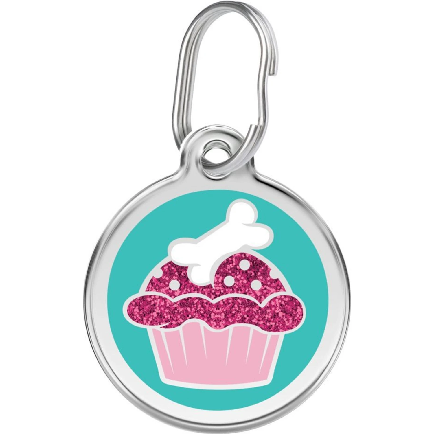 Red Dingo Cupcake Stainless Steel Personalized Dog & Cat ID Tag 3 Red Dingo Cupcake Stainless Steel Personalized Dog & Cat ID Tag