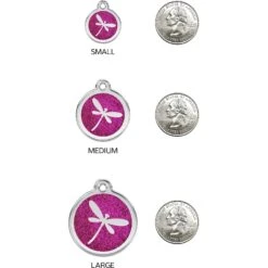 Red Dingo Glitter Dragonfly Stainless Steel Personalized Dog & Cat ID Tag, Pink 13 Red Dingo Glitter Dragonfly Stainless Steel Personalized Dog & Cat ID Tag, Pink -Blue Buffalo Shop 260819 PT8. AC SS1800 V1617687398