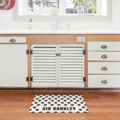 Bungalow Flooring Paw Print Personalized Floor Mat -Blue Buffalo Shop 263760 PT2. AC SS1800 V1615510285