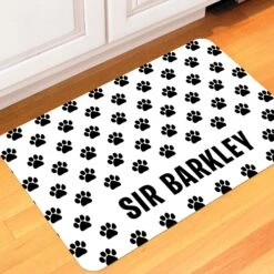 Bungalow Flooring Paw Print Personalized Floor Mat -Blue Buffalo Shop 263760 PT3. AC SS1800 V1615516610