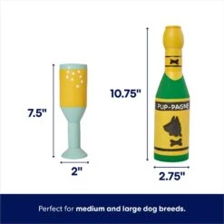 Frisco Champagne & Flute Latex Squeaky Dog Toy 6 Frisco Champagne & Flute Latex Squeaky Dog Toy -Blue Buffalo Shop 264430 PT1. AC SS1800 V1622563956