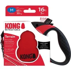 KONG Retractable Terrain Nylon Reflective Retractable Dog Leash -Blue Buffalo Shop 264950 PT8. AC SS1800 V1610823861