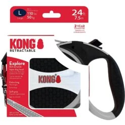 KONG Retractable Explore Reflective Retractable Dog Leash -Blue Buffalo Shop 264957 PT8. AC SS1800 V1610822522