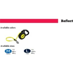 KONG Retractable Reflect Reflective Retractable Dog Leash, Black -Blue Buffalo Shop 264962 PT2. AC SS1800 V1610819361