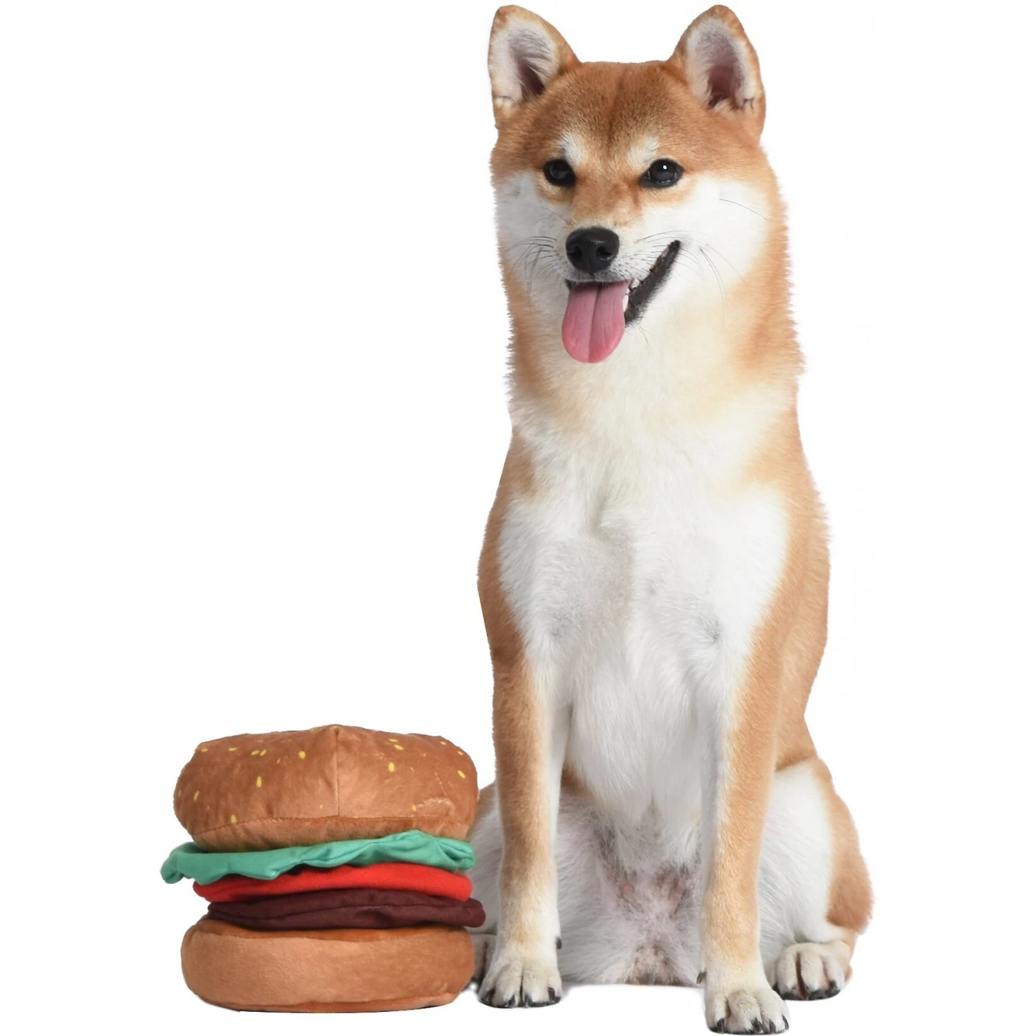 Fetch For Pets SpongeBob Krabby Patty Squeaky Plush Dog Toy 6 Fetch For Pets SpongeBob Krabby Patty Squeaky Plush Dog Toy - Image 4