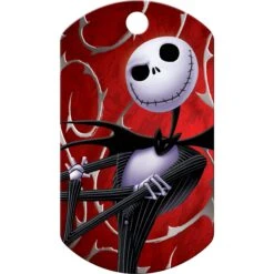 Quick-Tag Disney Skellington Military Personalized Dog & Cat ID Tag -Blue Buffalo Shop 266362 PT1. AC SS1800 V1611844887