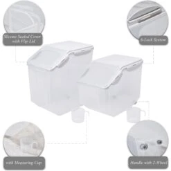 Hanamya BPA Free Pet Food Storage Container & Measuring Cup 13 Hanamya BPA Free Pet Food Storage Container & Measuring Cup -Blue Buffalo Shop 268711 PT2. AC SS1800 V1611092191