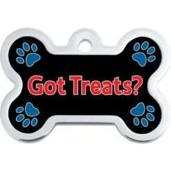 Quick-Tag Personalized Dog ID Tag, Got Treats -Blue Buffalo Shop 269122 PT1. AC SS1800 V1614010009
