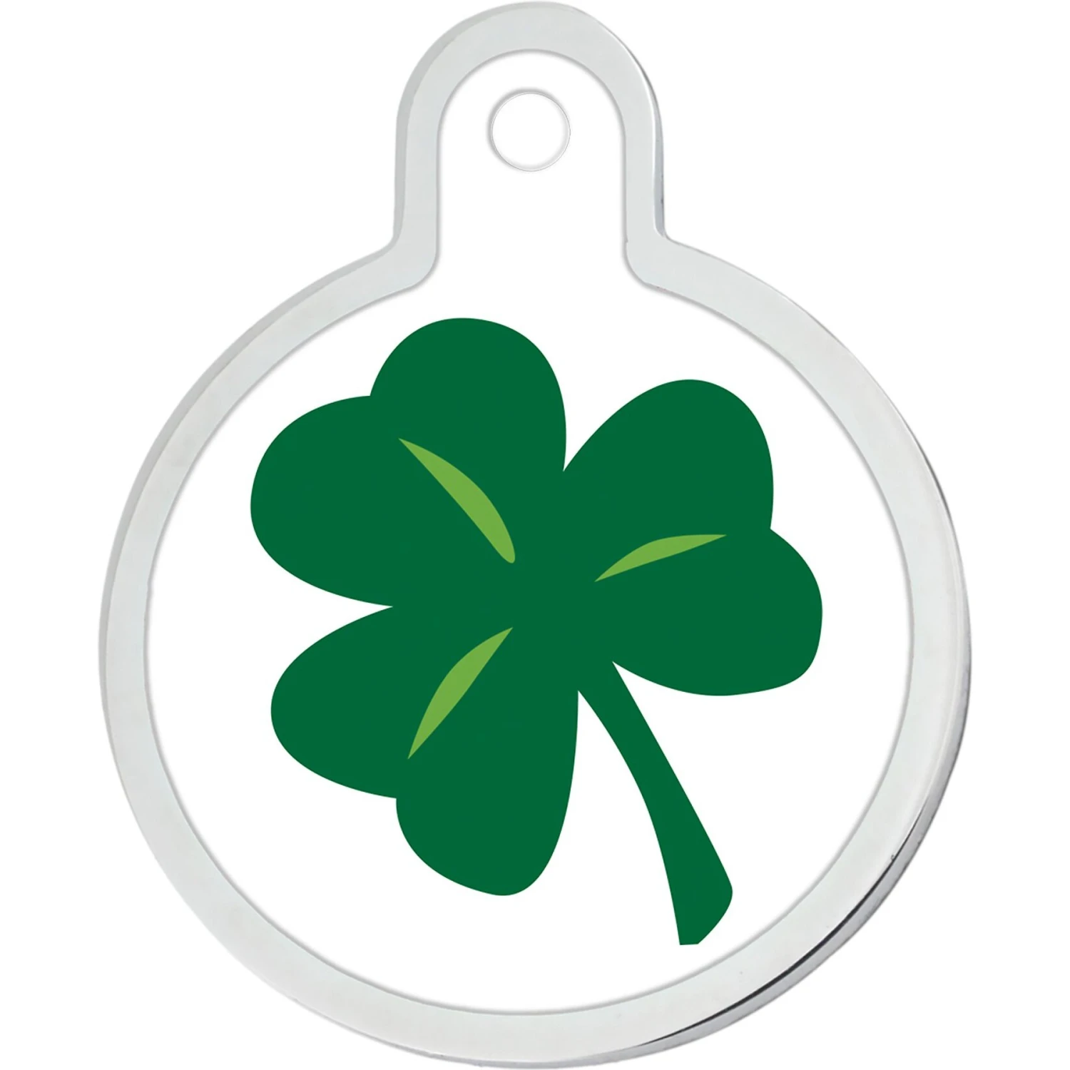 Quick-Tag Personalized Dog & Cat ID Tag, Circle Shamrock 4 Quick-Tag Personalized Dog & Cat ID Tag, Circle Shamrock - Image 2