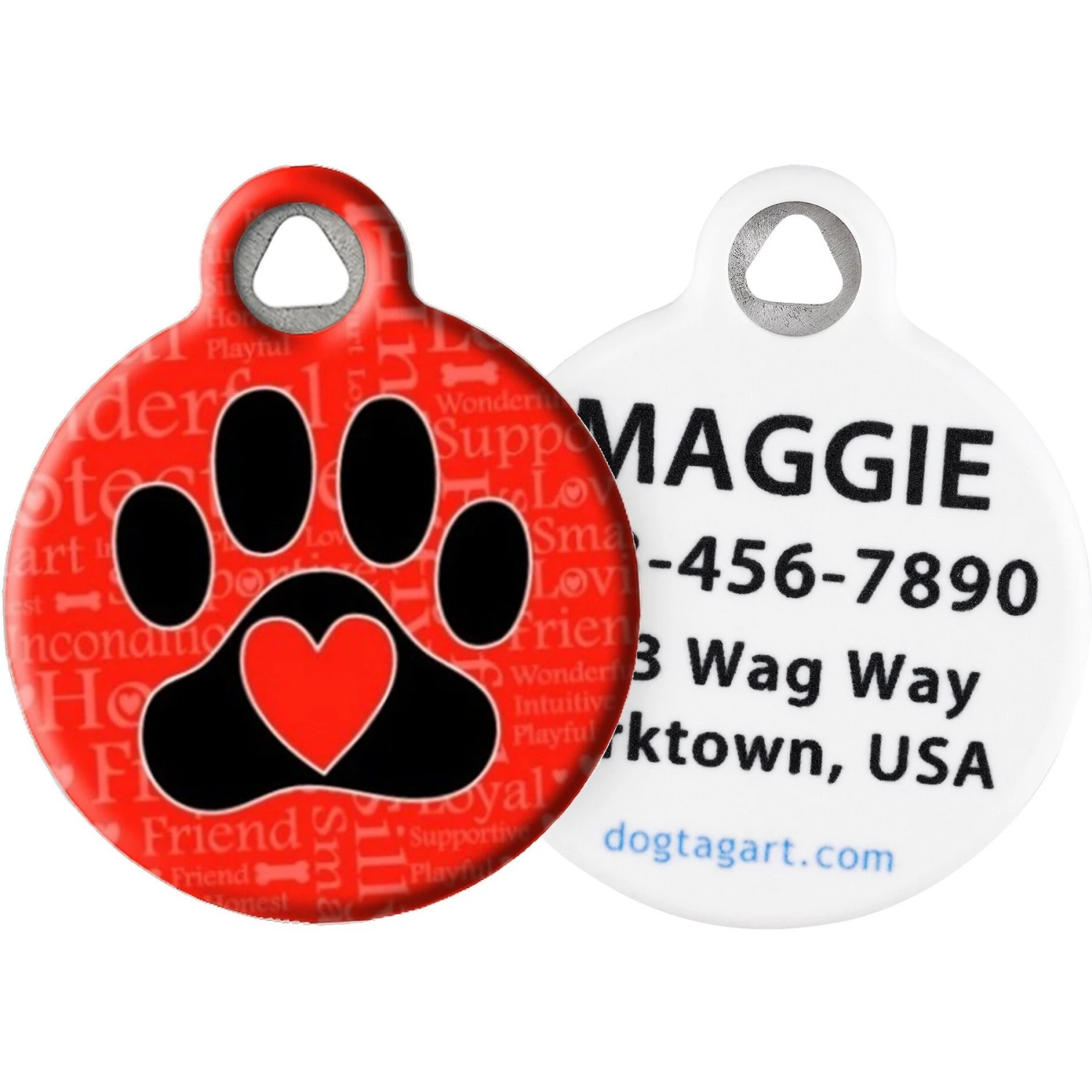 Dog Tag Art Dog Word Personalized Dog ID Tag 3 Dog Tag Art Dog Word Personalized Dog ID Tag