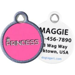 Dog Tag Art Princess Personalized Dog & Cat ID Tag