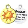 Dog Tag Art Sun Smile Personalized Dog & Cat ID Tag