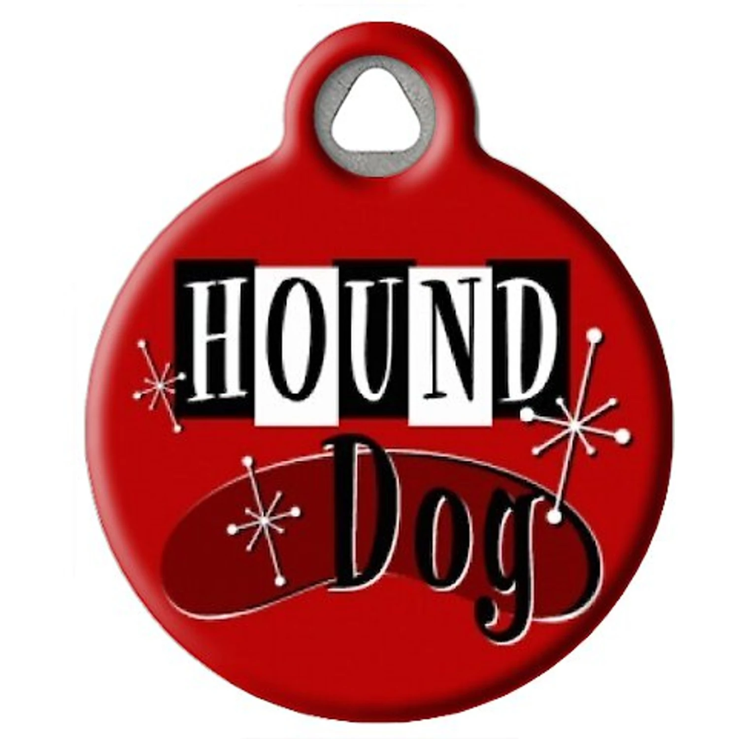 Dog Tag Art Retro Hound Dog Personalized Dog ID Tag 4 Dog Tag Art Retro Hound Dog Personalized Dog ID Tag - Image 2