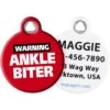 Dog Tag Art Ankle Biter Personalized Dog & Cat ID Tag