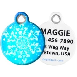 Dog Tag Art Snowflake Personalized Dog & Cat ID Tag
