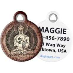 Dog Tag Art Buddha Personalized Dog & Cat ID Tag