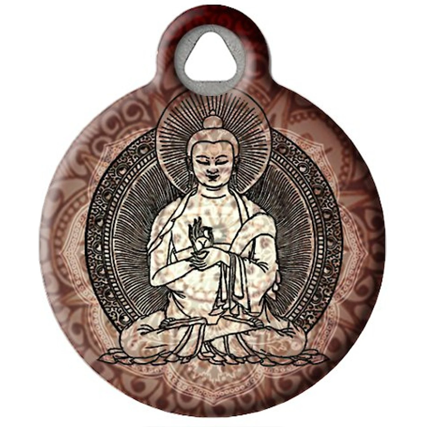 Dog Tag Art Buddha Personalized Dog & Cat ID Tag 4 Dog Tag Art Buddha Personalized Dog & Cat ID Tag - Image 2