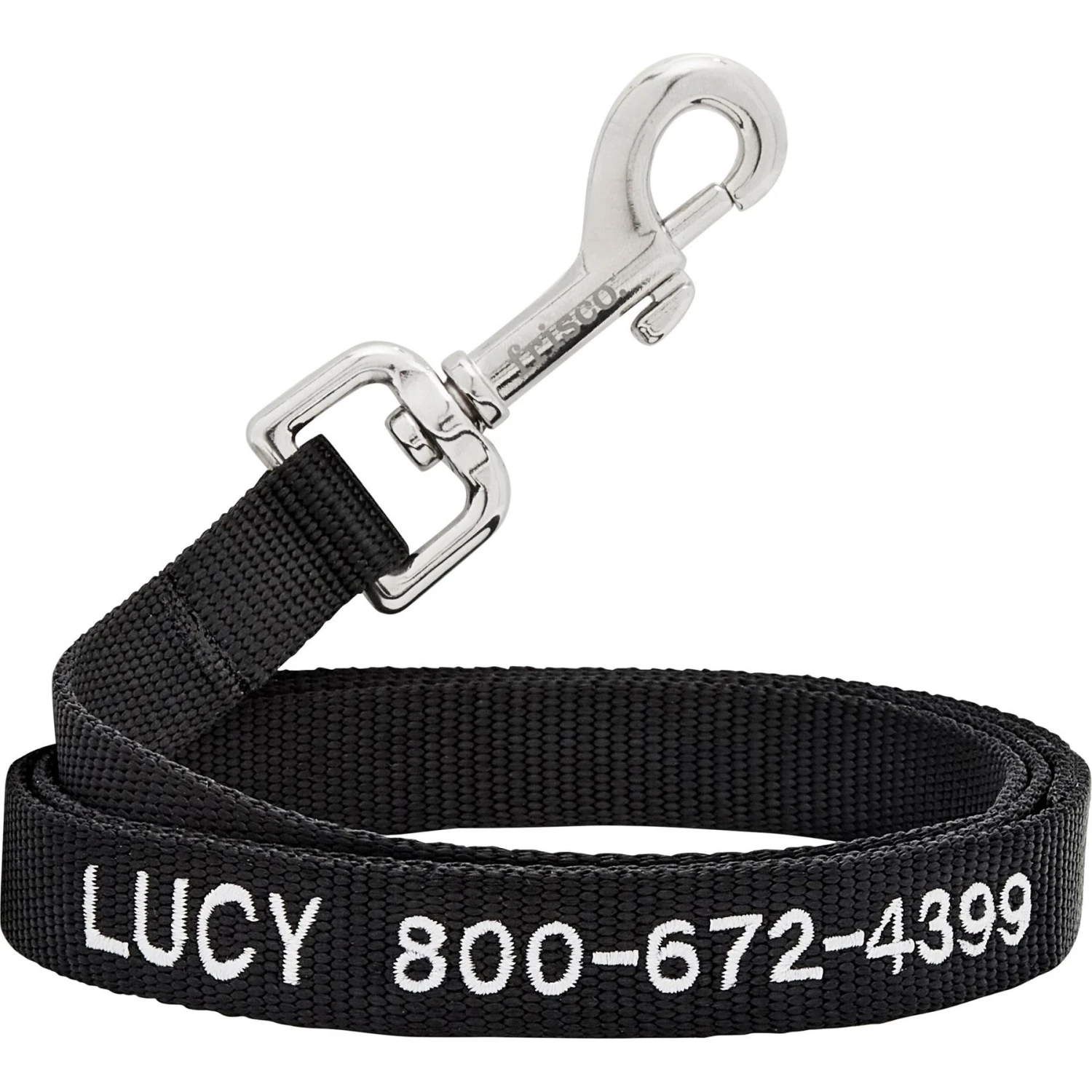 Frisco Solid Nylon Personalized Dog Leash 3 Frisco Solid Nylon Personalized Dog Leash