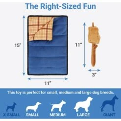 Frisco Camping Smores & Sleeping Bag Flat Plush Squeaky Dog Toy, 2 Count -Blue Buffalo Shop 271018 PT1. AC SS1800 V1626368511