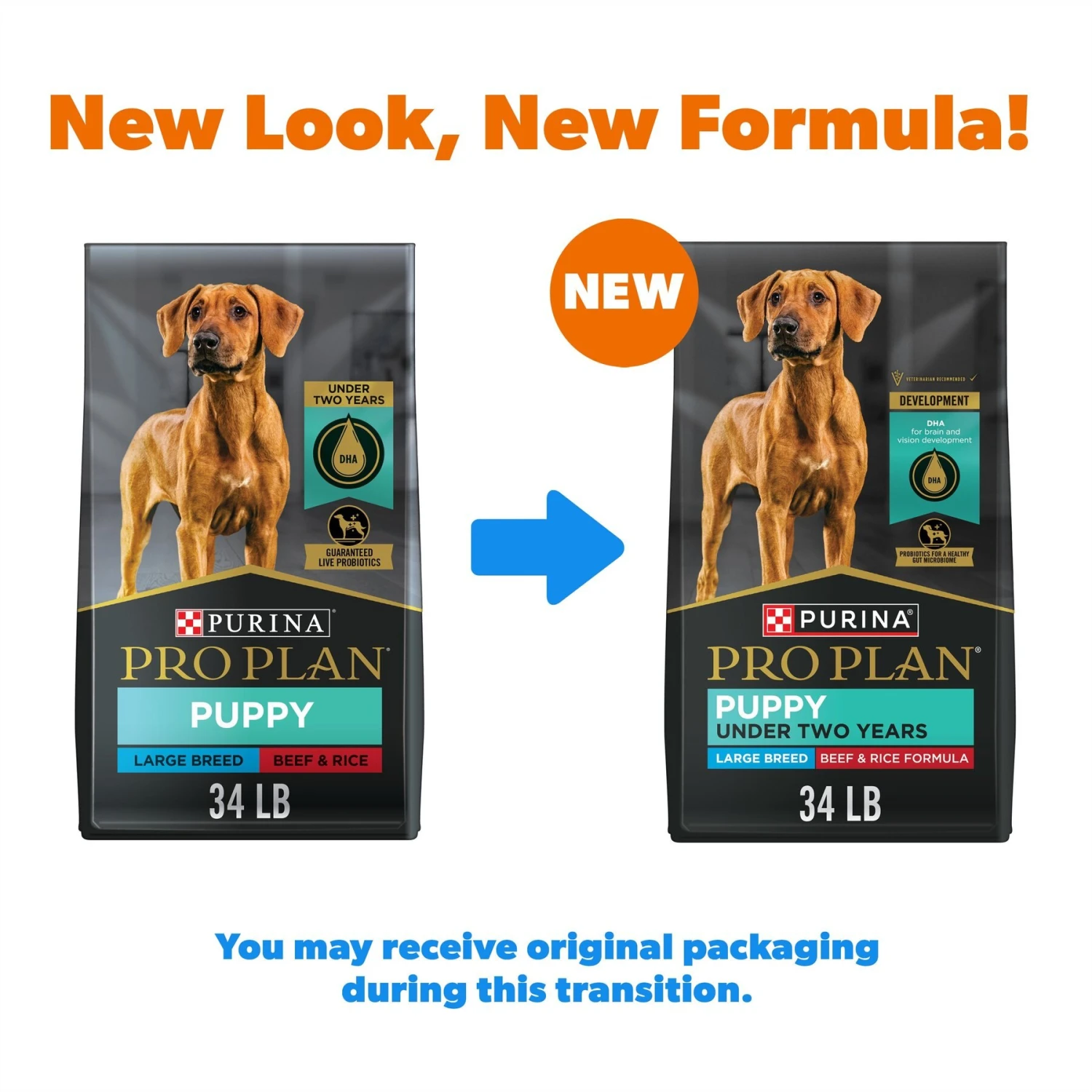 Purina Pro Plan Development Beef & Rice Formula High Protein Large Breed Dry Puppy Food 4 Purina Pro Plan Development Beef & Rice Formula High Protein Large Breed Dry Puppy Food - Image 2