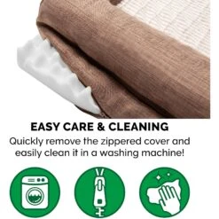 FurHaven Luxe Fur & Performance Linen Orthopedic Sofa Cat & Dog Bed With Removable Cover -Blue Buffalo Shop 271747 PT7. AC SS1800 V1612481553