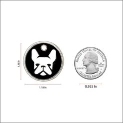 Trill Paws Frenchie Personalized Dog ID Tag -Blue Buffalo Shop 272362 PT3. AC SS1800 V1631734889