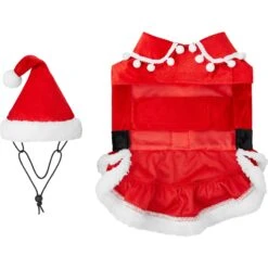 Frisco Mrs. Claus Dog & Cat Costume -Blue Buffalo Shop 276150 PT5. AC SS1800 V1631569990