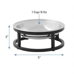 Frisco Elevated Stainless Steel Dish Cat Bowl, 1 Cup 10 Frisco Elevated Stainless Steel Dish Cat Bowl, 1 Cup -Blue Buffalo Shop 277517 PT1. AC SS1800 V1628862726