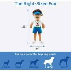 Frisco Gym Teacher Plush Squeaky Dog Toy -Blue Buffalo Shop 279447 PT1. AC SS1800 V1629824195