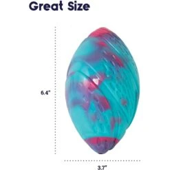 Petstages Grunt N Punt Football Dog Toy, Blue & Pink -Blue Buffalo Shop 280174 PT4. AC SS1800 V1636521867