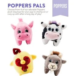 Charming Pet Poppers Pig Plush Dog Toy, Pink, X-Small -Blue Buffalo Shop 280230 PT5. AC SS1800 V1618933391