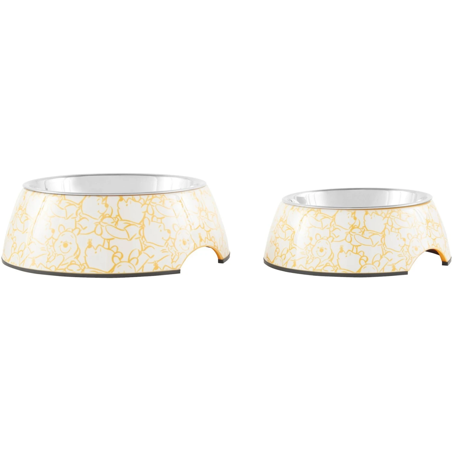 Disney Winnie The Pooh Non-Skid Stainless Steel With Melamine Stand Dog & Cat Bowl, Yellow 7 Disney Winnie The Pooh Non-Skid Stainless Steel With Melamine Stand Dog & Cat Bowl, Yellow - Image 5