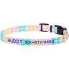 Frisco Pastel Tie Dye Polyester Personalized Dog Collar -Blue Buffalo Shop 280770 MAIN. AC SS1800 V1621274847
