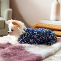 Wagatude Woodland Garden Print Dog Pajamas -Blue Buffalo Shop 282107 PT4. AC SS1800 V1637727391