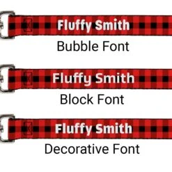 Buckle-Down Personalized Dog Leash, Buffalo Plaid -Blue Buffalo Shop 285786 PT1. AC SS1800 V1619740032