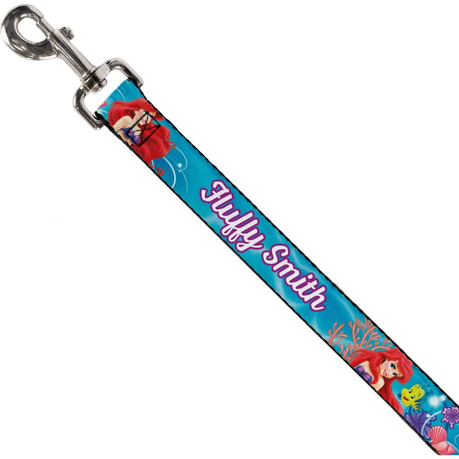 Buckle-Down Disney Ariel & Flounder Personalized Dog Leash 3 Buckle-Down Disney Ariel & Flounder Personalized Dog Leash
