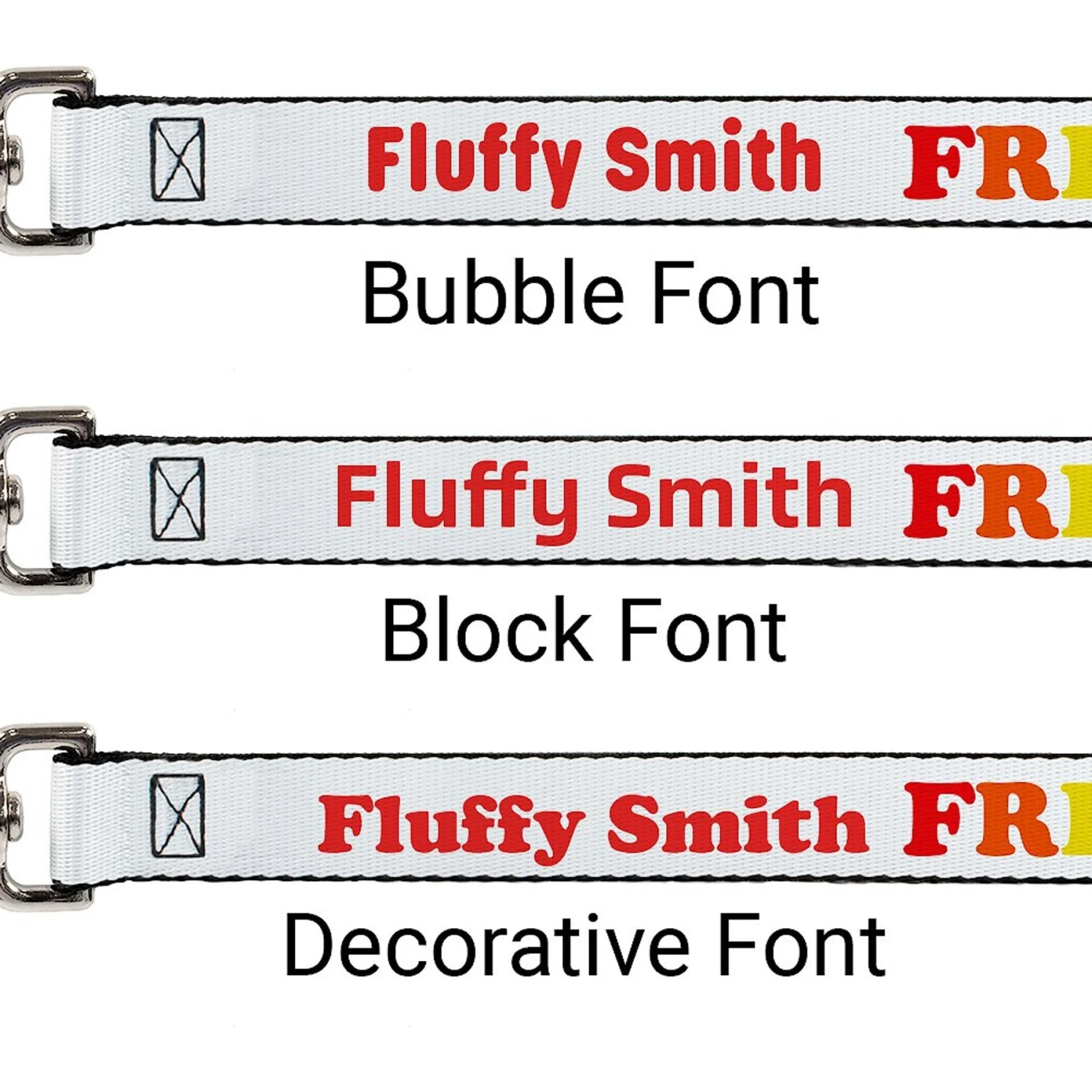 Buckle-Down Personalized Dog Leash, Free Hugs 4 Buckle-Down Personalized Dog Leash, Free Hugs - Image 2