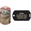 Quick-Tag Star Wars The Mandalorian's The Child Baby Yoda Military Personalized Dog & Cat ID Tag -Blue Buffalo Shop 286322 MAIN. AC SS1800 V1619217117