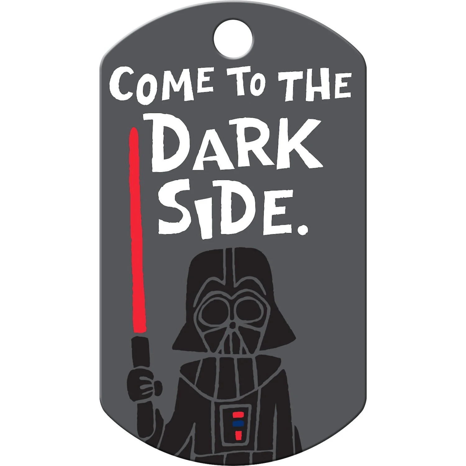 Quick-Tag Star Wars Darth Vader Dark Side Military Personalized Dog & Cat ID Tag 4 Quick-Tag Star Wars Darth Vader Dark Side Military Personalized Dog & Cat ID Tag - Image 2
