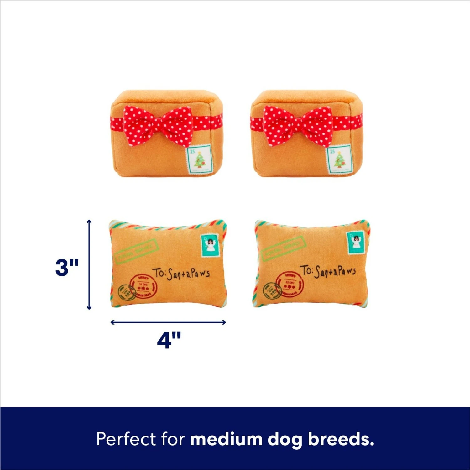 Frisco Holiday North Pole Mailbox Hide & Seek Puzzle Plush Squeaky Dog Toy 5 Frisco Holiday North Pole Mailbox Hide & Seek Puzzle Plush Squeaky Dog Toy - Image 3