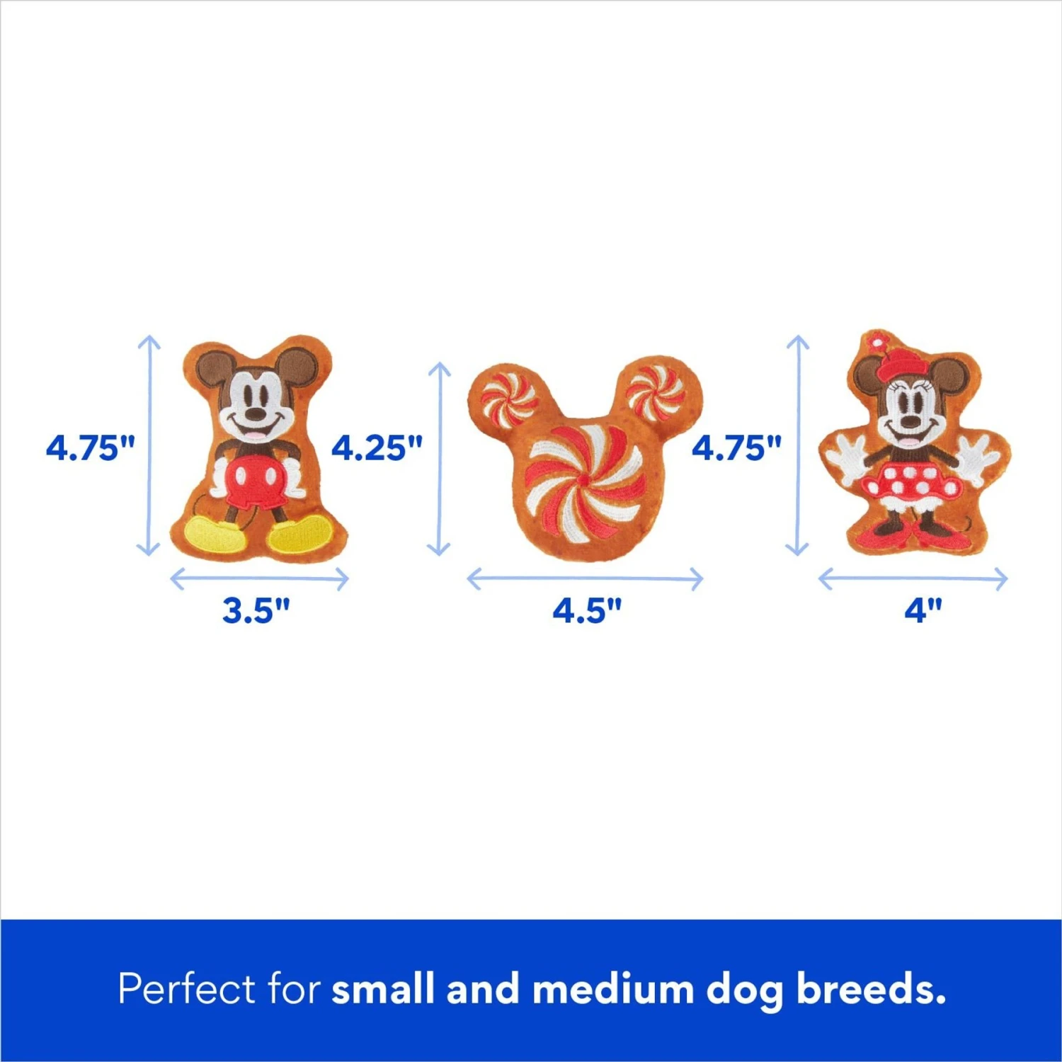 Disney Holiday Mickey & Minnie Mouse Gingerbread House Hide & Seek Puzzle Plush Squeaky Dog Toy 5 Disney Holiday Mickey & Minnie Mouse Gingerbread House Hide & Seek Puzzle Plush Squeaky Dog Toy - Image 3