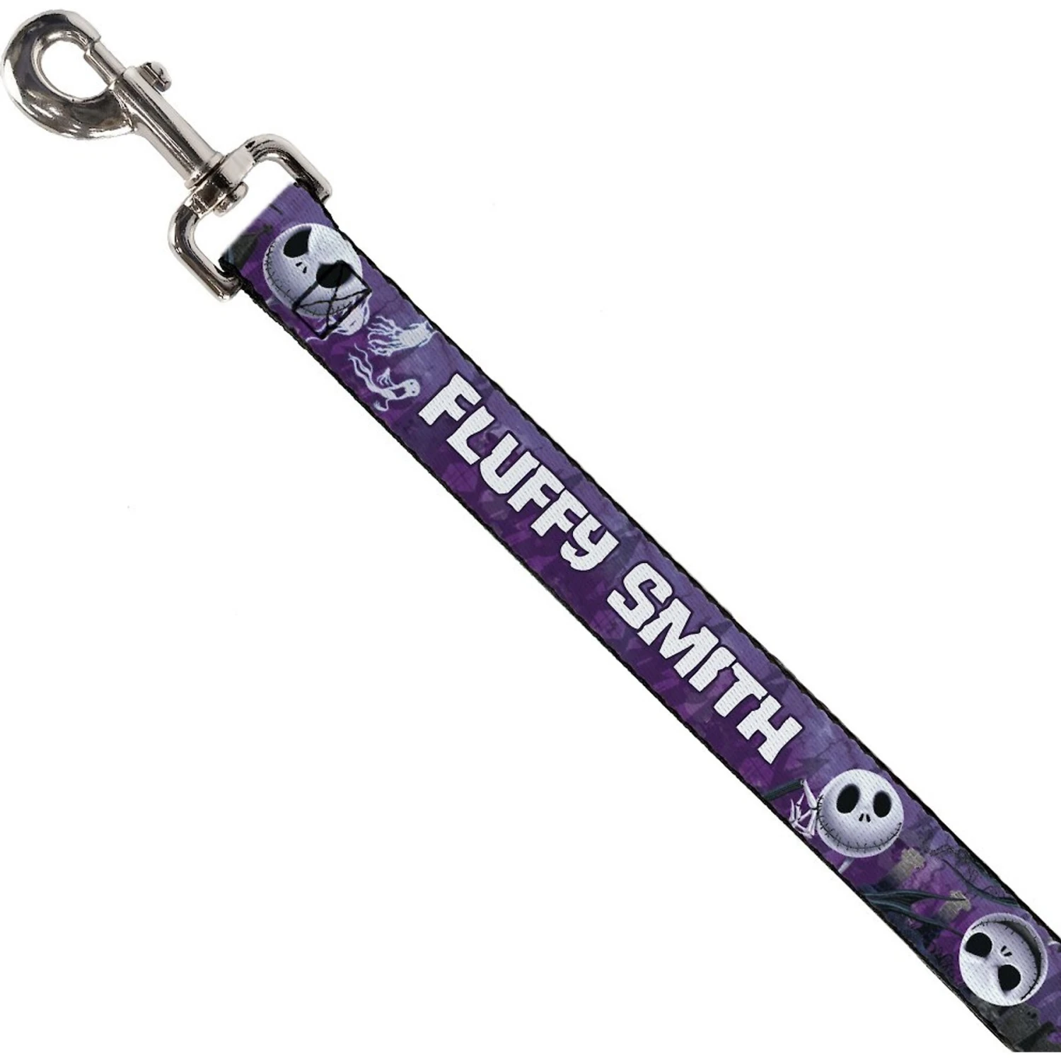 Buckle-Down Disney Nightmare Before Christmas Jack Expressions/Ghosts In Cemetery Personalized Dog Leash 3 Buckle-Down Disney Nightmare Before Christmas Jack Expressions/Ghosts In Cemetery Personalized Dog Leash