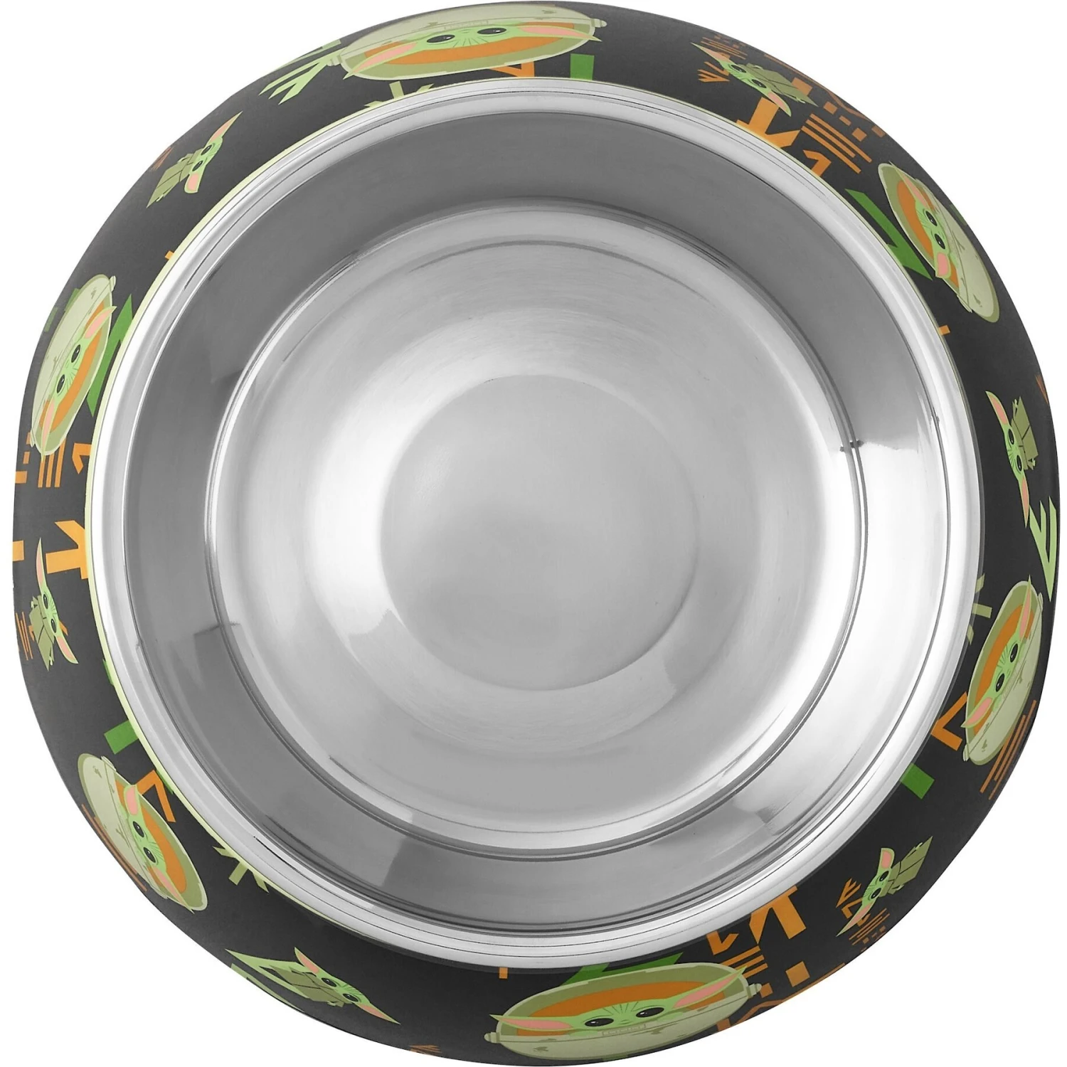 STAR WARS THE MANDALORIAN GROGU AUREBESH Non-Skid Stainless Steel With Melamine Stand Dog & Cat Bowl 6 STAR WARS THE MANDALORIAN GROGU AUREBESH Non-Skid Stainless Steel With Melamine Stand Dog & Cat Bowl - Image 4