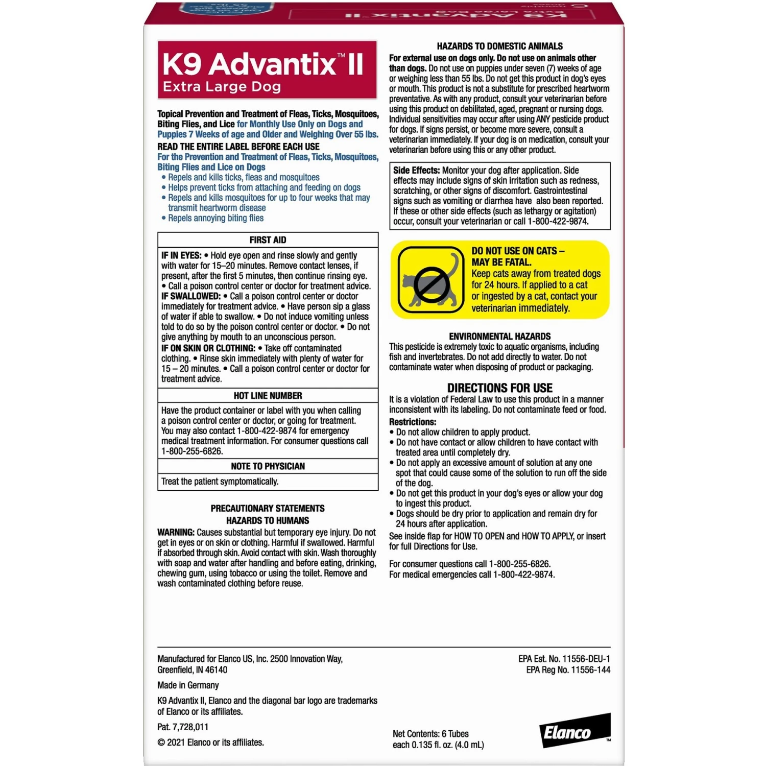 K9 Advantix II Flea & Tick Spot Treatment For Dogs, Over 55 Lbs & Elanco Dewormer For Tapeworms For Dogs 5 K9 Advantix II Flea & Tick Spot Treatment For Dogs, Over 55 Lbs & Elanco Dewormer For Tapeworms For Dogs - Image 3