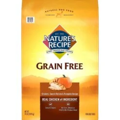 Nature's Recipe Grain-Free Chicken, Sweet Potato & Pumpkin Recipe Dry Dog Food & SmartBones SmartSticks Peanut Butter Dog Treats -Blue Buffalo Shop 293382 PT1. AC SS1800 V1620013033