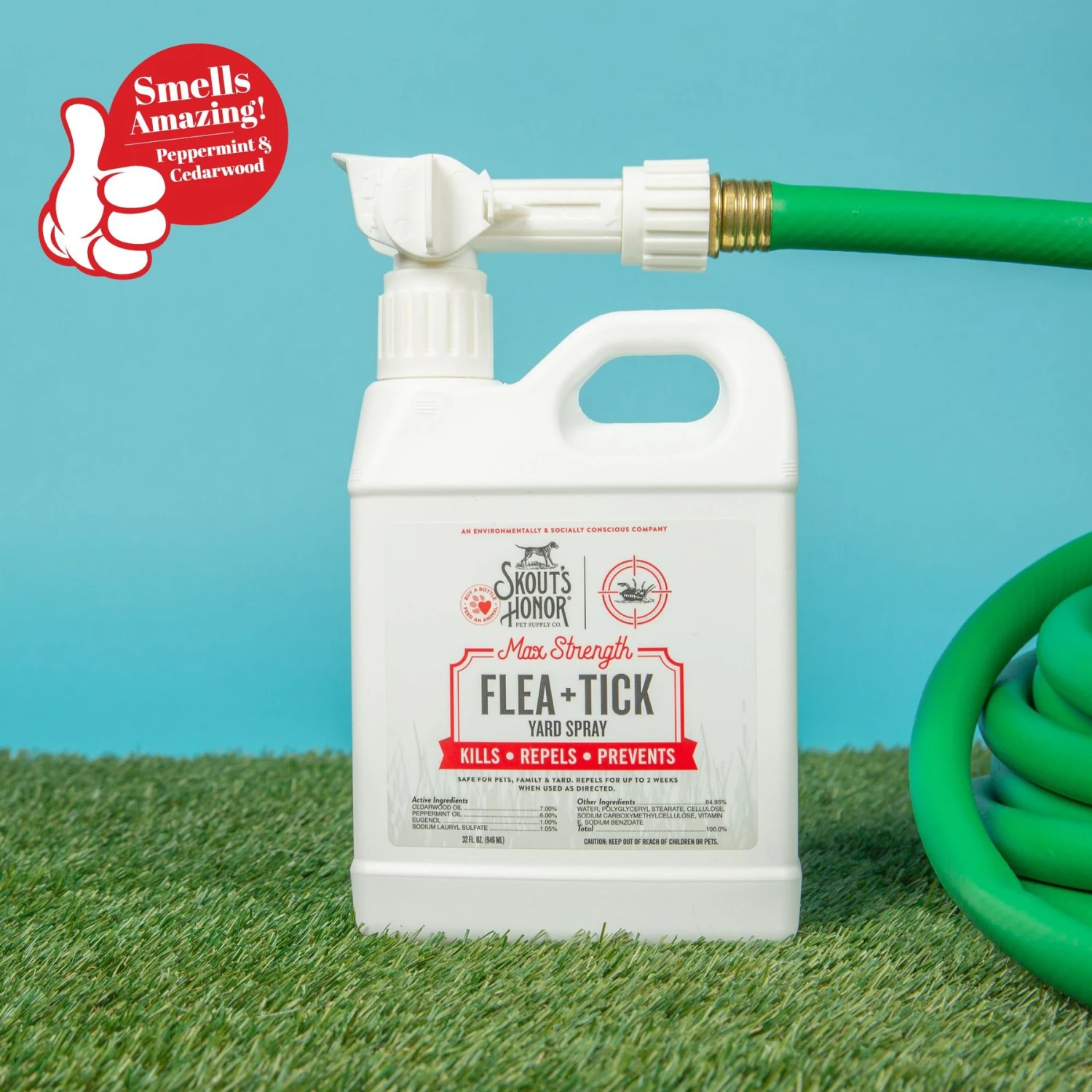 Skout's Honor Flea & Tick Yard Spray, 32-oz Bottle 6 Skout's Honor Flea & Tick Yard Spray, 32-oz Bottle - Image 4