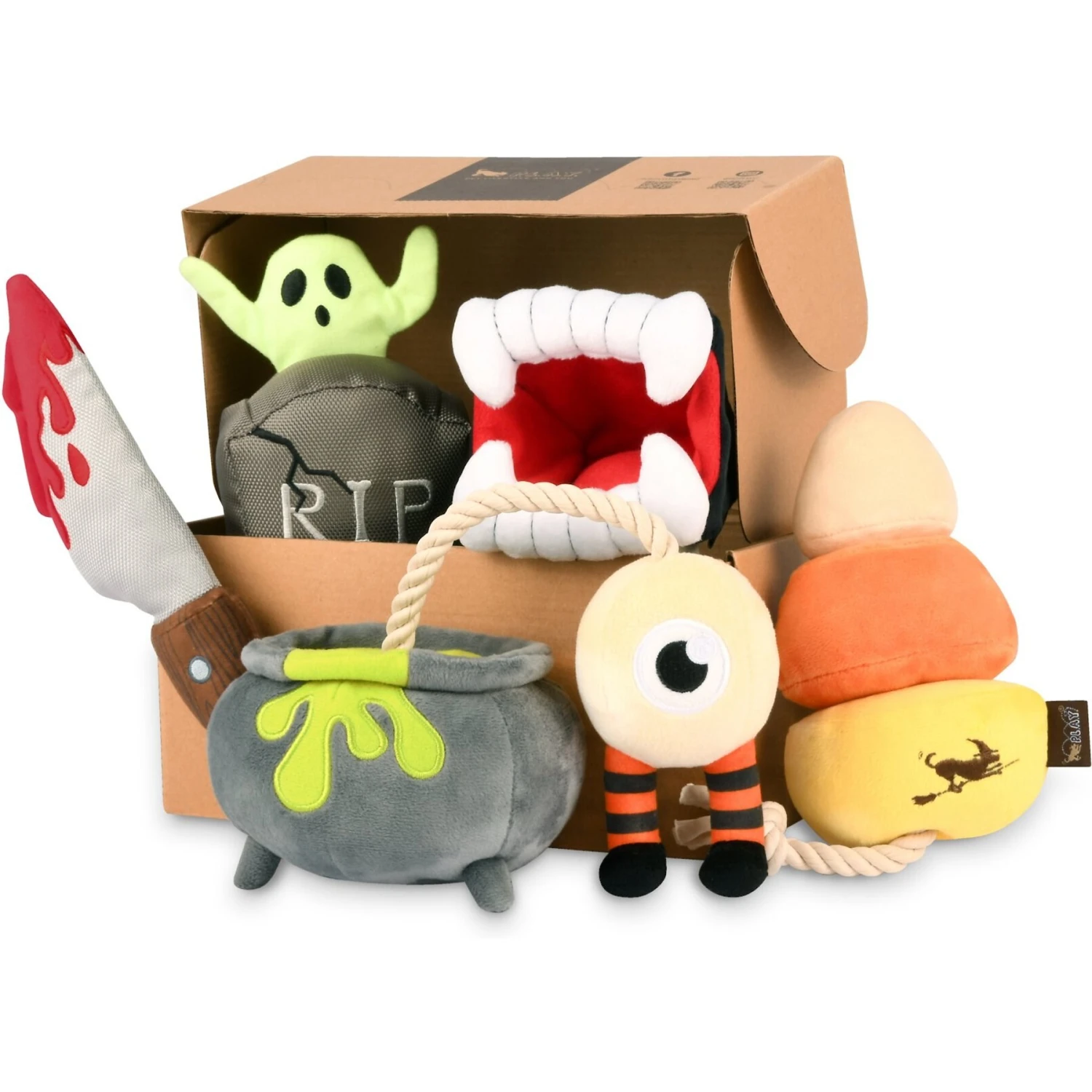 P.L.A.Y. Pet Lifestyle And You Howling Haunts Squeaky Dog Toy, 5 Count 4 P.L.A.Y. Pet Lifestyle And You Howling Haunts Squeaky Dog Toy, 5 Count - Image 2