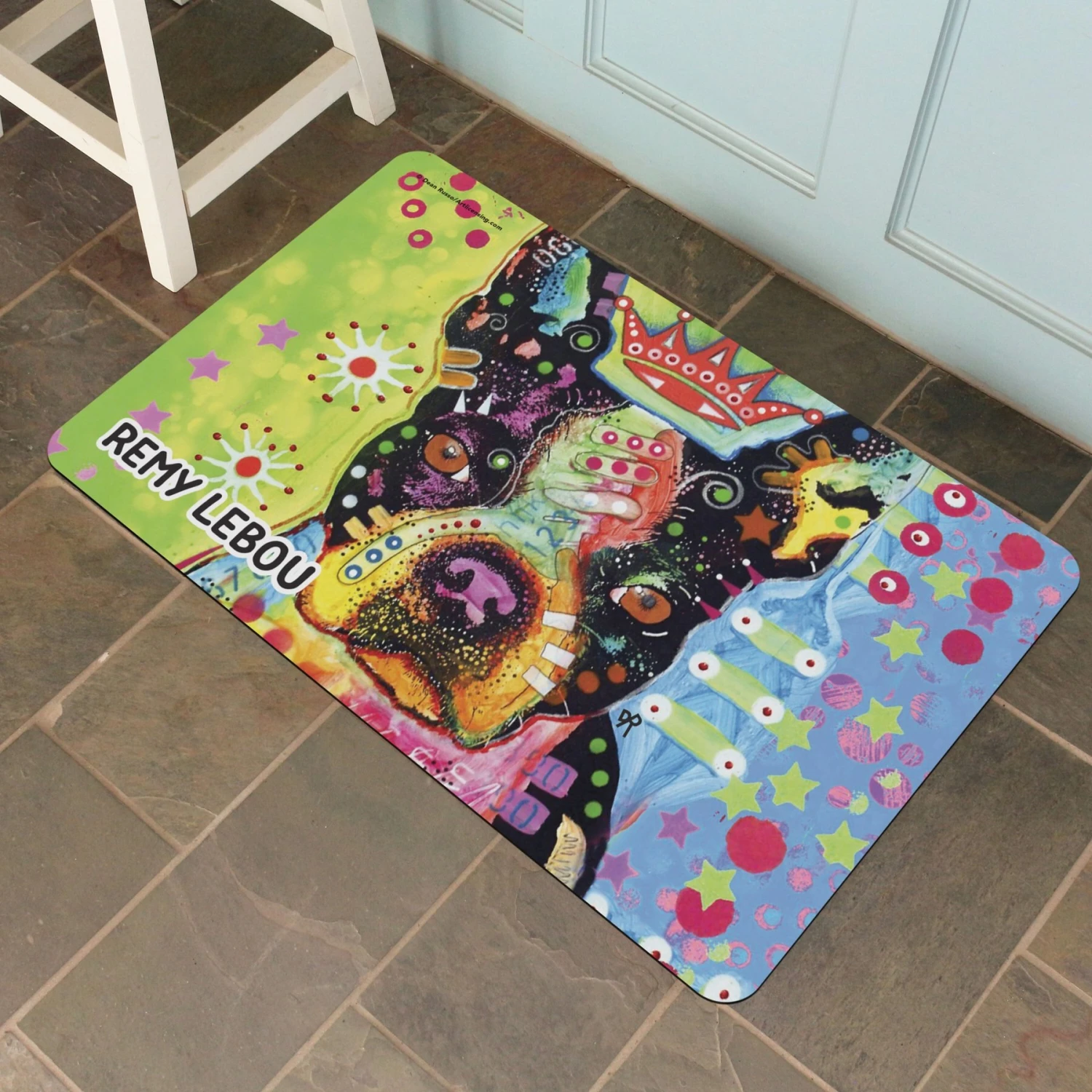 Bungalow Flooring By Dean Russo Boston Terrier Personalized Floor Mat 4 Bungalow Flooring By Dean Russo Boston Terrier Personalized Floor Mat - Image 2