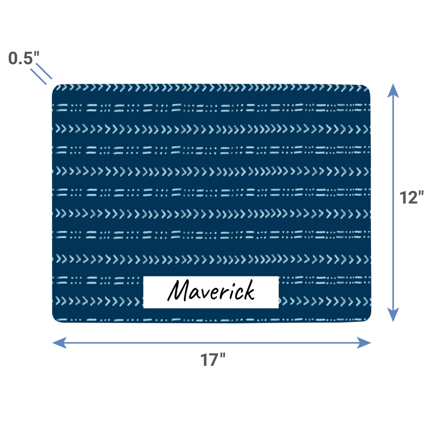 Frisco Mudcloth Personalized Dog & Cat Placemat 6 Frisco Mudcloth Personalized Dog & Cat Placemat - Image 4