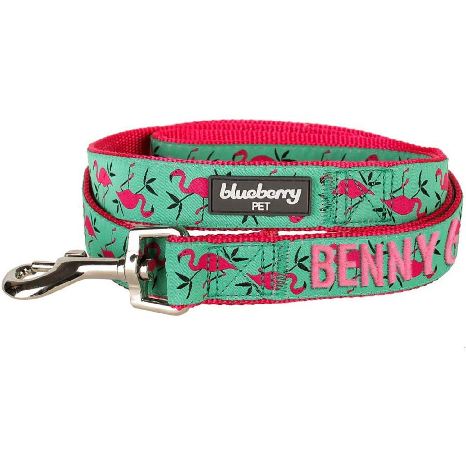 Blueberry Pet Flamingo Personalized Standard Dog Leash 4 Blueberry Pet Flamingo Personalized Standard Dog Leash - Image 2